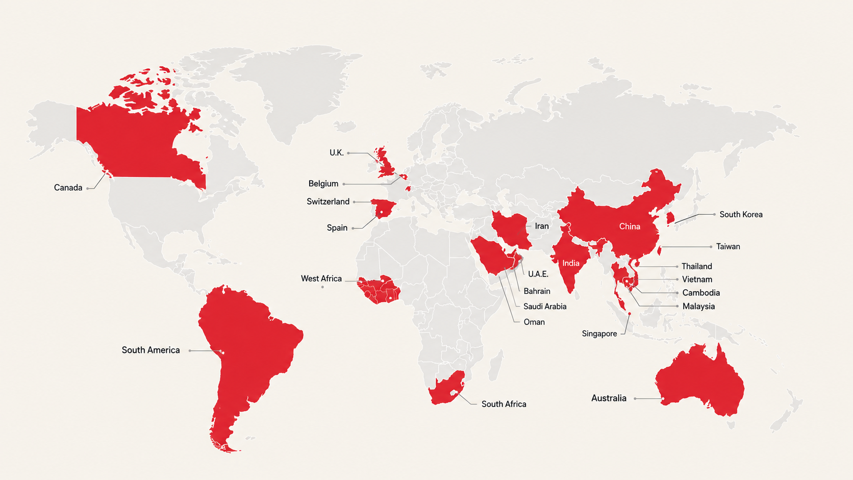 Global Sourcing and Trade Network Map